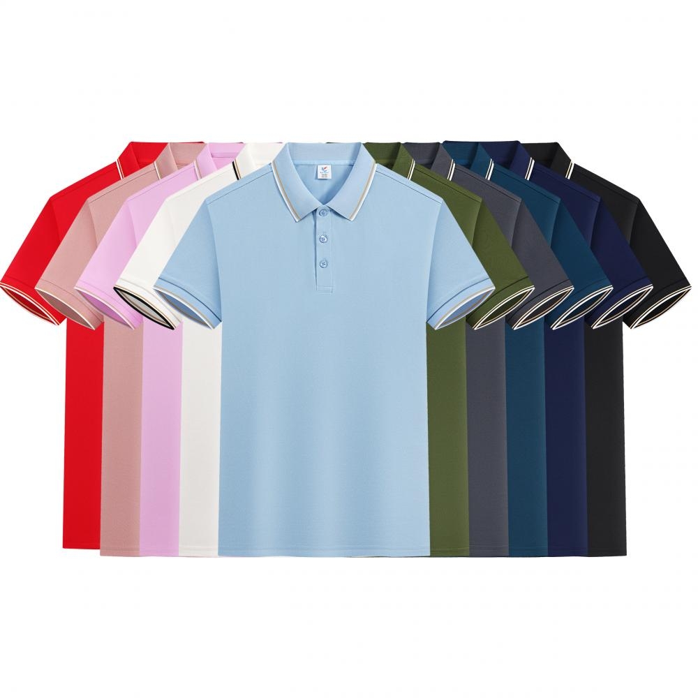 麒麟16配色雙邊翻領(lǐng)POLO衫