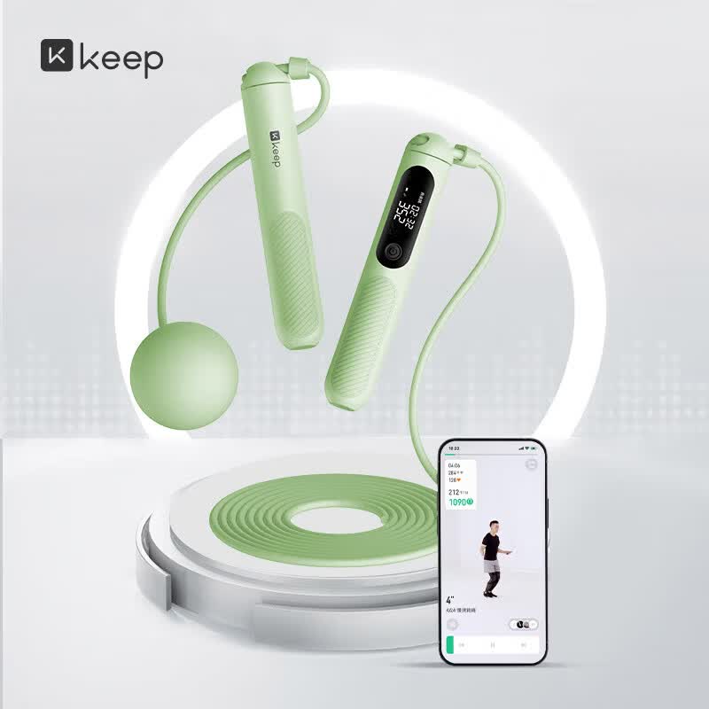 Keep智能跳繩SR2燃脂健身綠色 綠色